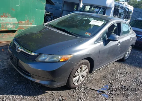 2012 Honda Civic Lx from USA, damaged, VIN 19XFB2F51CE384868